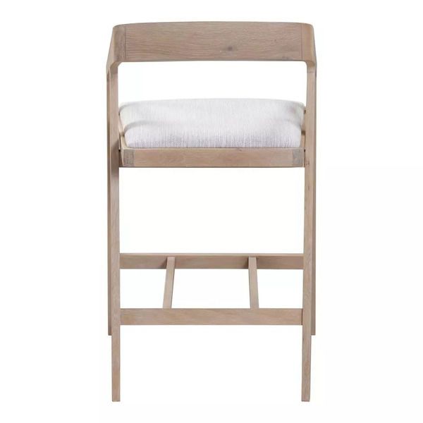 Product Image 5 for Padma Oak Light Grey Counter Stool  from Moe's