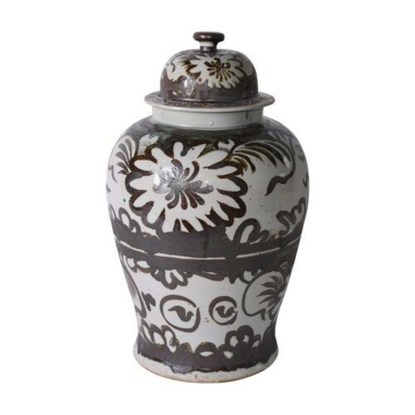 Product Image 4 for Brown Silla Flower Temple Jar from Legend of Asia