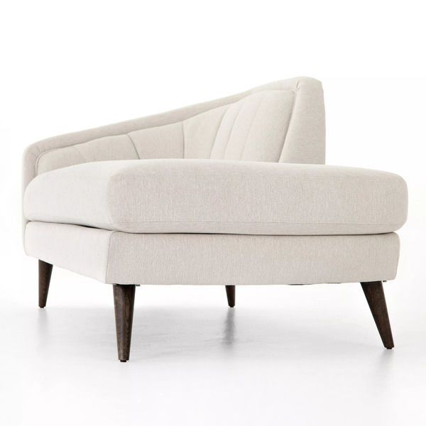 Rose White Chaise Lounge Quince Ivory image 2