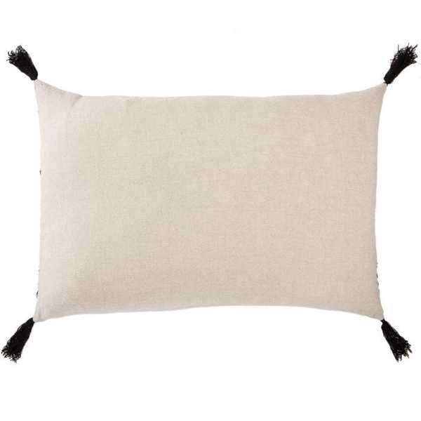 Fala Cream/ Black Geometric Throw Pillow 16X24 inch by Nikki Chu image 3