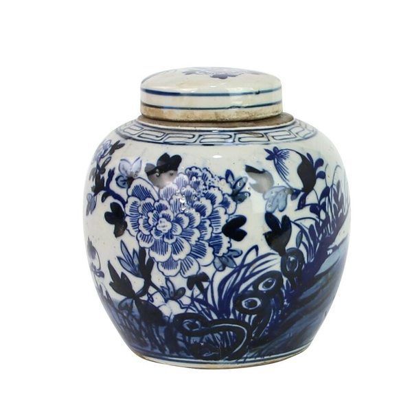 Blue & White Mini Jar Flower Blossom image 2