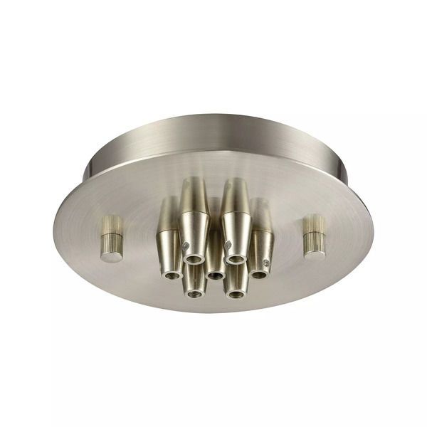 Product Image 1 for Illuminaire Accessories 7 Light Small Round Canopy In Satin Nickel from Elk Lighting