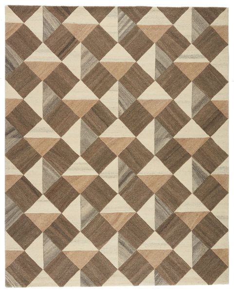 Product Image 6 for Verde Home by Paris Handmade Geometric Brown/ Cream Rug from Jaipur 