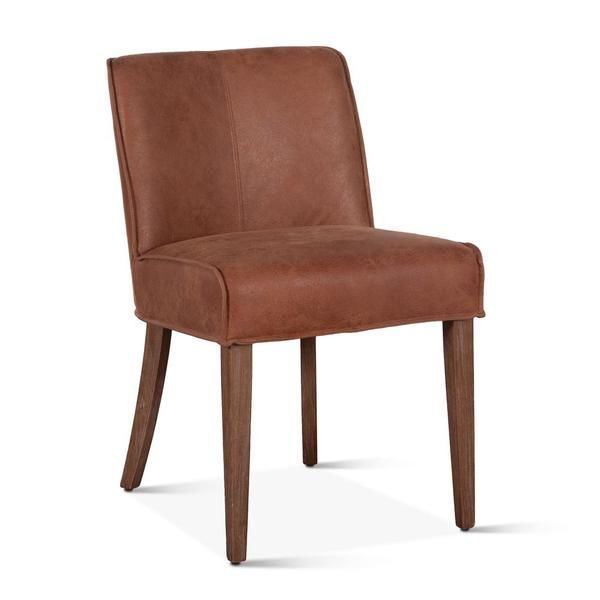 Product Image 5 for Avery Tan Leather Side Chairs, Set Of 2 from World Interiors