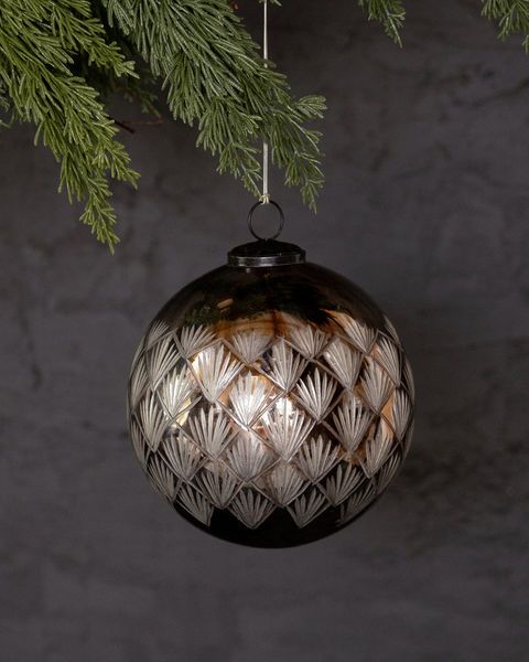 Metallic Ball Ornaments, Set of 4 image 1