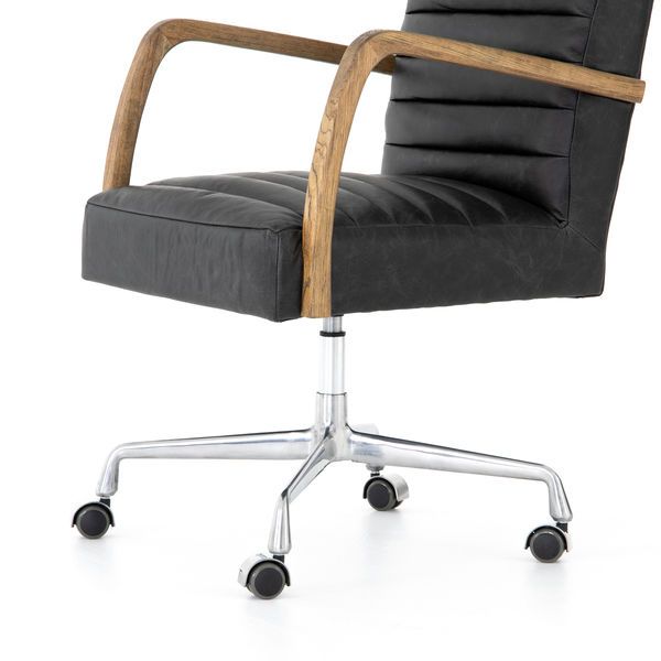 Product Image 11 for Bryson Channeled Desk Chair Smoke from Four Hands