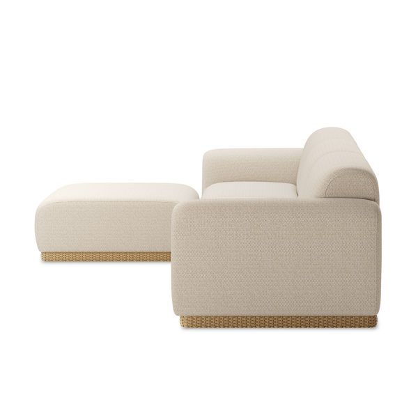Product Image 3 for Dana Outdoor 3 Piece Sectional With Ottoman from Four Hands