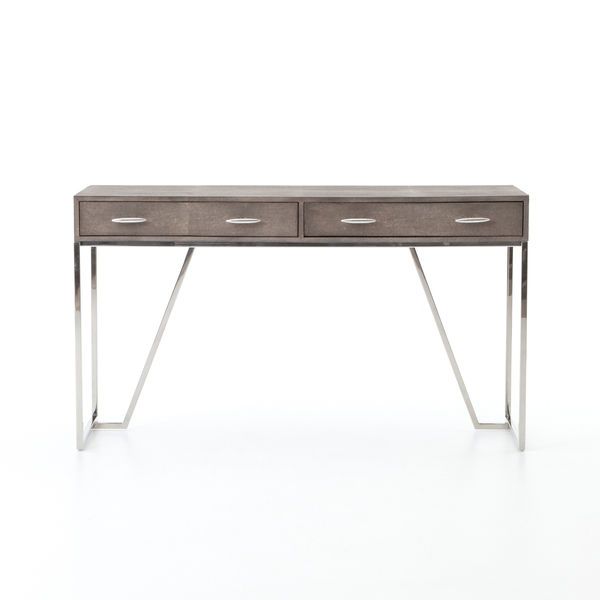 Product Image 10 for Shagreen Desk Stainless - Brown Shagreen from Four Hands