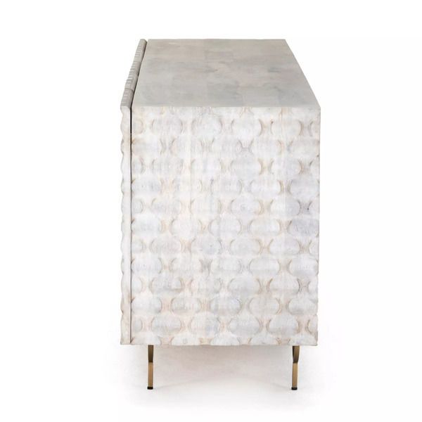 Product Image 13 for Rio Media Console Round Cut White Wash from Four Hands