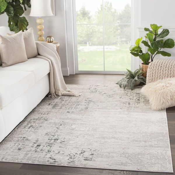Product Image 5 for Cian Abstract Gray/ Ivory Rug from Jaipur 