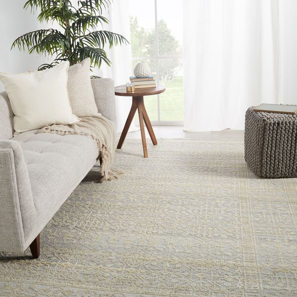 Arinna Hand-Knotted Tribal Beige/ Gray Rug image 5