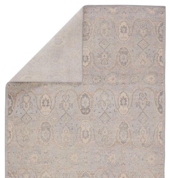 Product Image 5 for Williamsburg Hand-Knotted Trellis Gray/ Beige Rug from Jaipur 