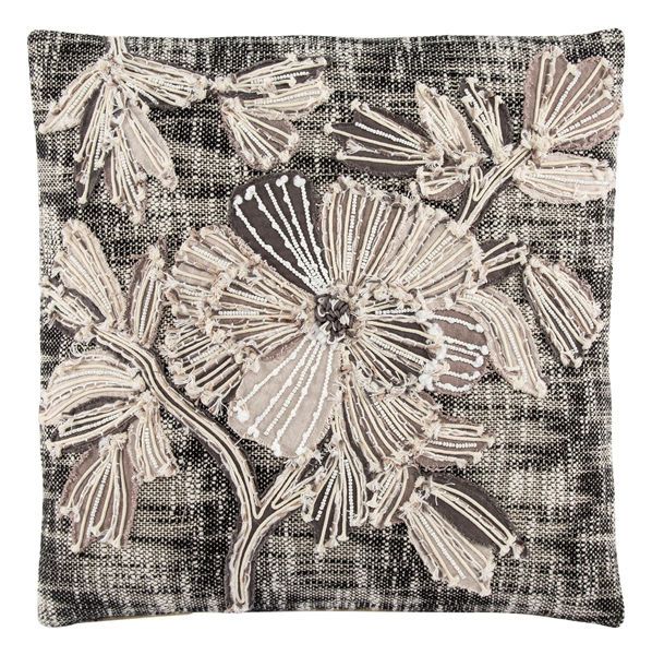 Product Image 4 for Rosetti Black/ Gray Floral Throw Pillow 20 inch by Nikki Chu from Jaipur 