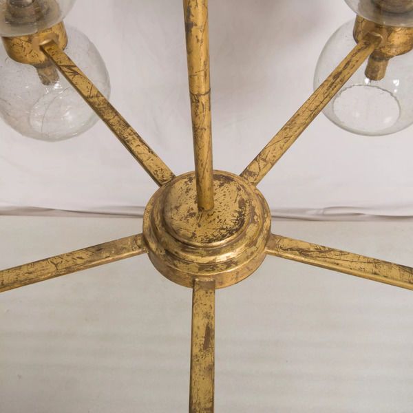 Pearson Chandelier Gold Leafed Iron image 7
