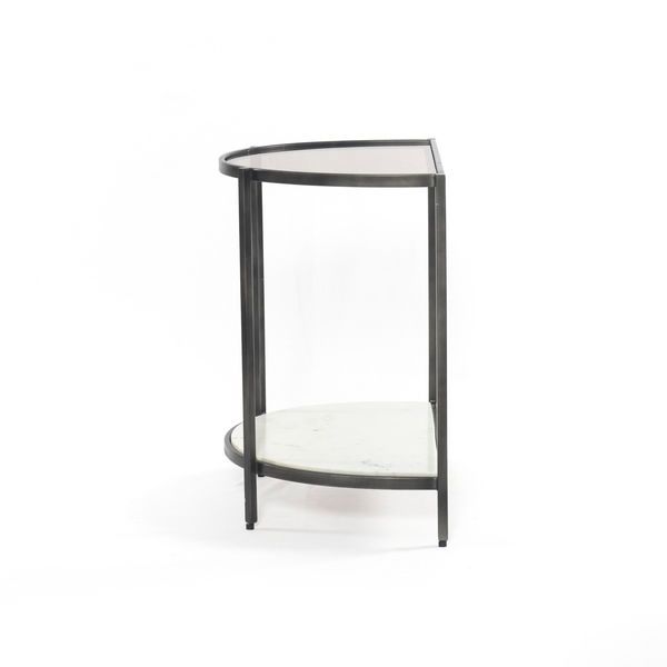 Grace End Table Grey Smoked Glass image 4