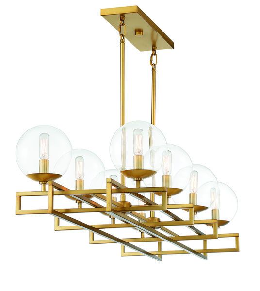 Product Image 5 for Crosby 8 Light Linear Chandelier from Savoy House 
