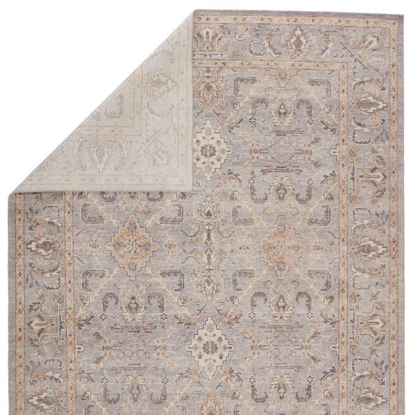 Product Image 4 for Wyndham Hand-Knotted Trellis Light Gray/ Tan Rug from Jaipur 