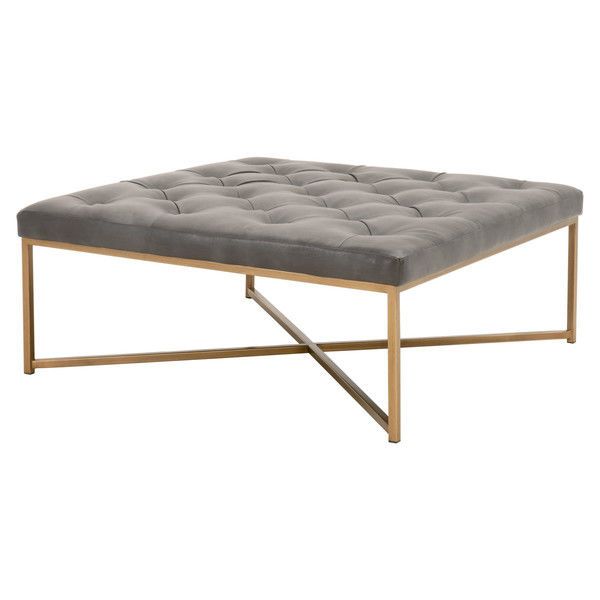 Rochelle Upholstered Square Coffee Table image 2