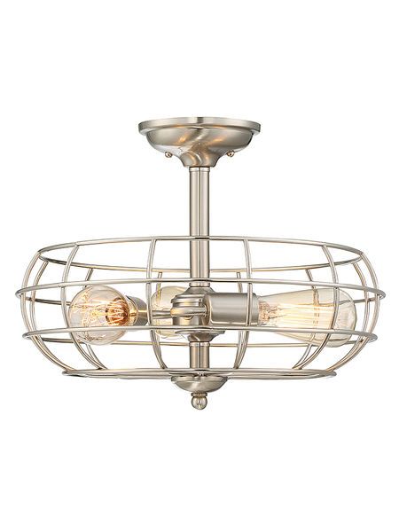 Product Image 1 for Scout 3 Light Semi Flush from Savoy House 