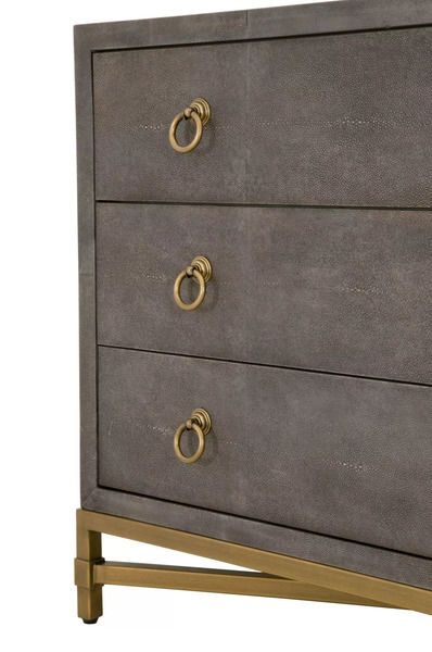 Product Image 8 for Strand Shagreen 3 Drawer Nightstand from Essentials for Living