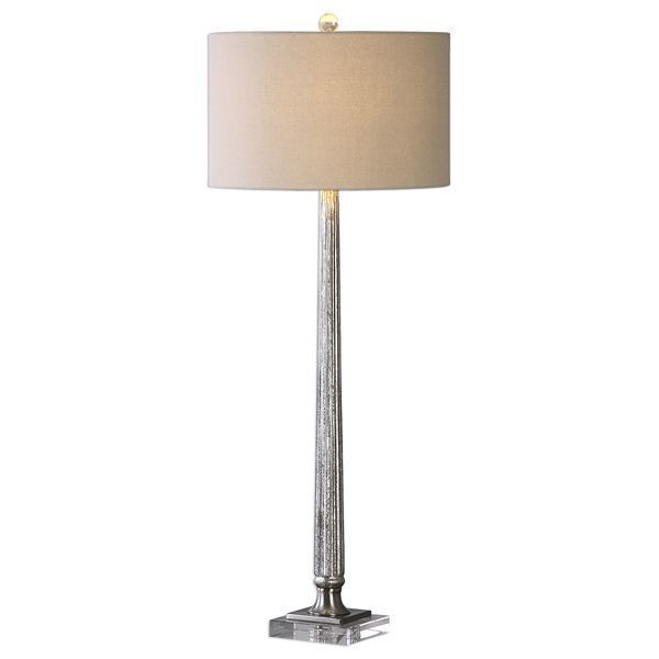 Product Image 2 for Uttermost Fiona Ribbed Mercury Glass Lamp from Uttermost