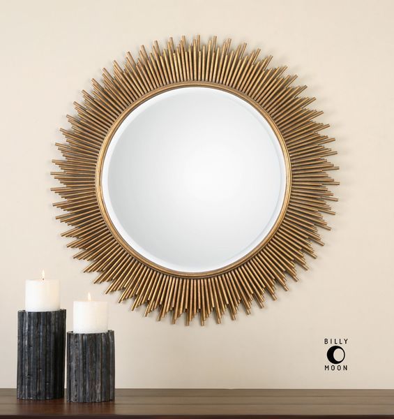 Product Image 3 for Marlo Round Gold Mirror from Uttermost