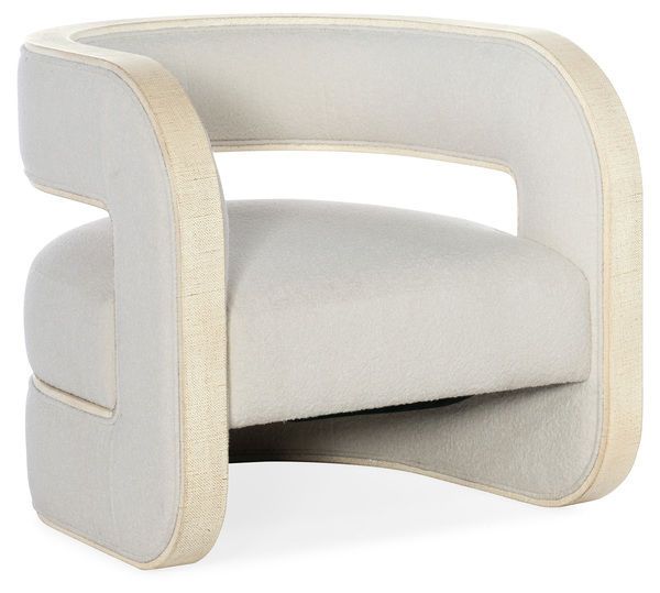 Product Image 7 for Cascade Cream Burlap Accent Chair from Hooker Furniture
