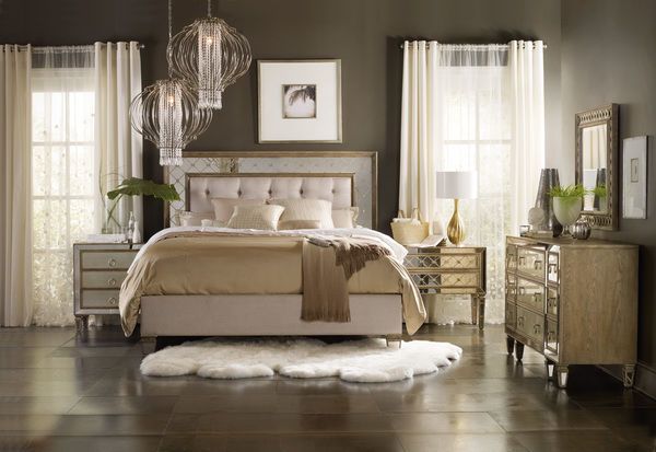 Product Image 3 for Sanctuary King And California King Mirrored Upholstered Headboard from Hooker Furniture