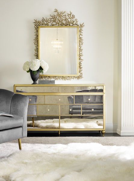 Product Image 6 for Bewitch Nine Drawer Mirrored Dresser from Hooker Furniture