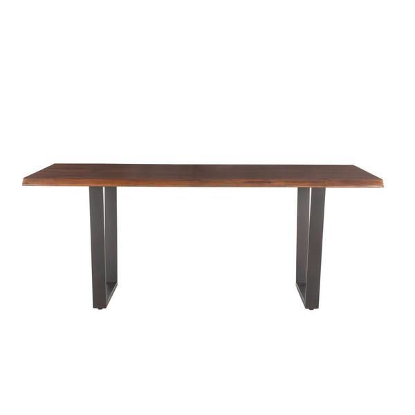 Product Image 4 for Belfrie 72 Inch Acacia Wood Dining Table In Dark Walnut Finish from World Interiors