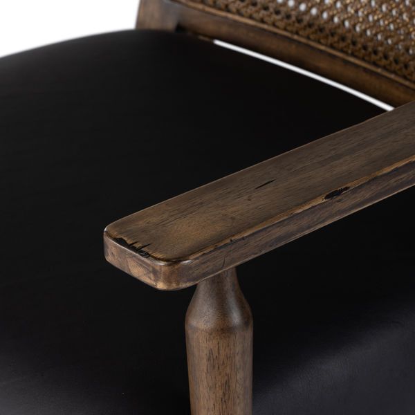 Product Image 9 for Xavier Black Leather Chair from Four Hands
