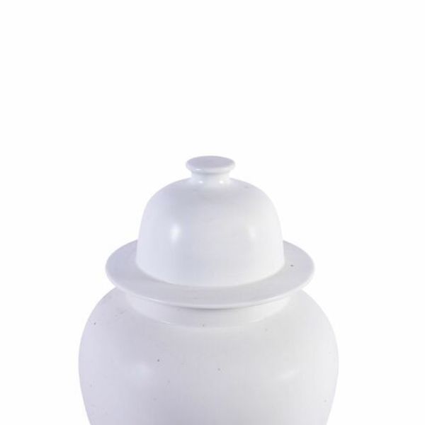 Matte White Temple Jar image 3