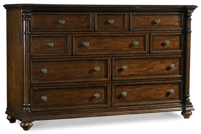 Leesburg Dark Wood Dresser Leesburg Dark Wood Dresser
