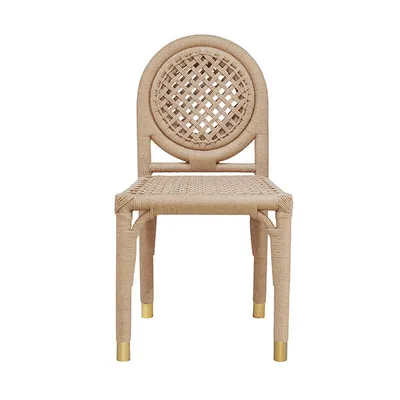 Gentry Round Back Rattan Wrapped Dining Chair | Scout & Nimble