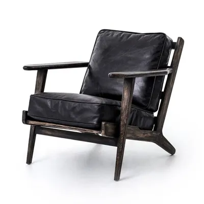 Brooks Rialto Ebony Lounge Accent Chair | Scout & Nimble