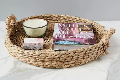 tobacco basket on coffee table What to put each side of a vintage on a wall? It is great to hang as a wall decoration or used as a tray centerpiece! Set of Three Edison Basket