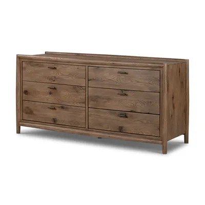 Glenview 6-Drawer Weathered Oak Dresser | Scout & Nimble
