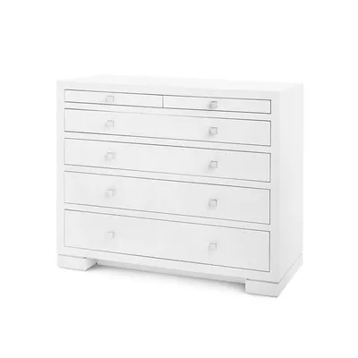 open lace back dress Cambria White Solid Maple 9-Drawer Tall Dresser with Dark Knight Top main image 1