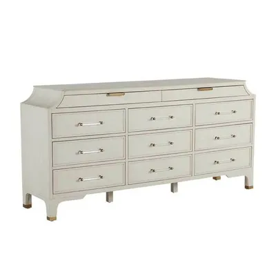mi出品　ivory&co Alexandra Alexandra Cerused White Mahogany Dresser | Scout & Nimble