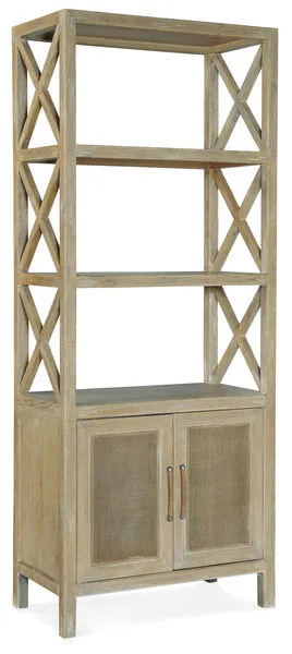 Product Image 1 for Surfrider Pecan & Rattan Entertainment Pier from Hooker Furniture