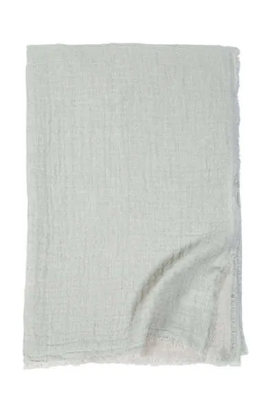 Product Image 1 for Hermosa Oversized Throw Blanket - Ocean / Cream from Pom Pom at Home