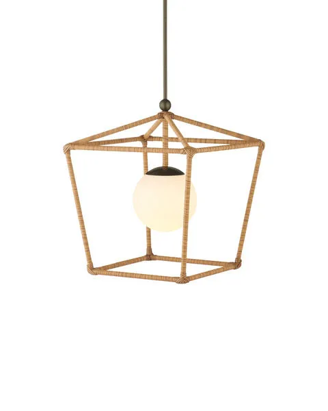 Product Image 1 for Denison 1-Light Wide Outdoor Lantern from Currey & Company