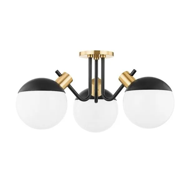 Product Image 1 for Miranda 3 Light Semi Flush from Mitzi