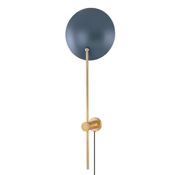 Product Image 1 for Leif Steel 1-Light Wall Sconce - Black & Gold from Troy Lighting