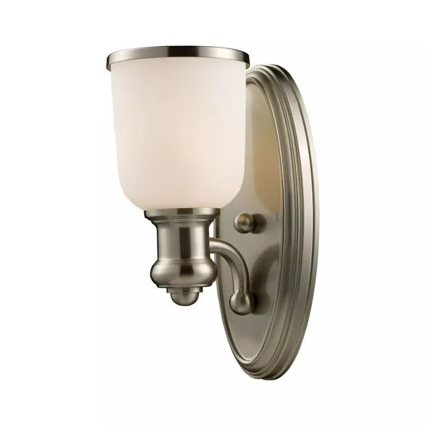 Product Image 1 for Brooksdale 1 Light Sconce In Satin Nickel from Elk Lighting