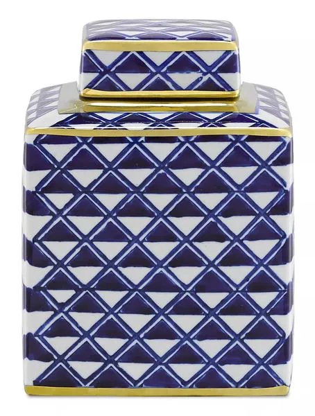 Product Image 1 for Juko Blue Jar from Currey & Company