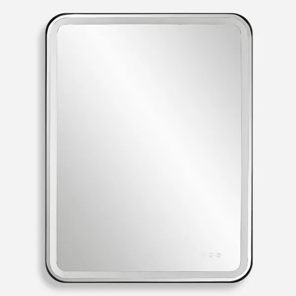 Product Image 1 for Crofton Lighted Black Large Mirror from Uttermost