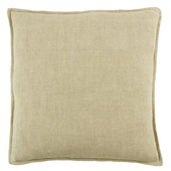 Product Image 1 for Blanche Solid Light Beige Pillow from Jaipur