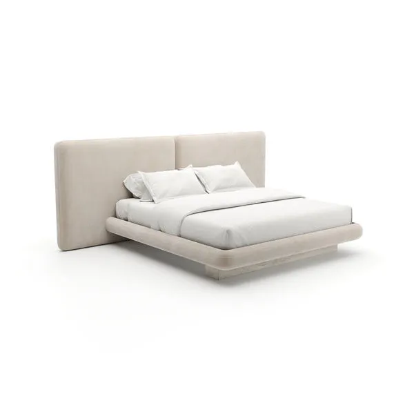 Product Image 1 for Overlap Upholstered 2 Panel King Bed from Caracole