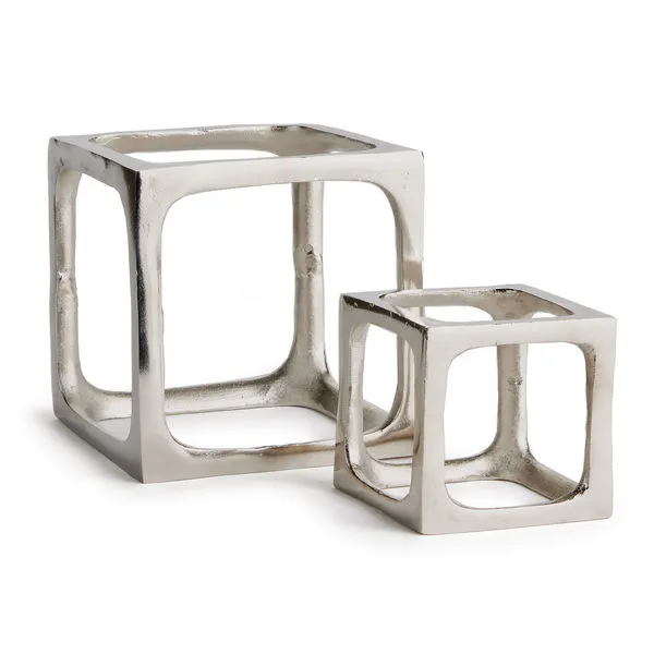 Product Image 1 for Cubist Silver Sculptures, Set of 2 from Napa Home And Garden